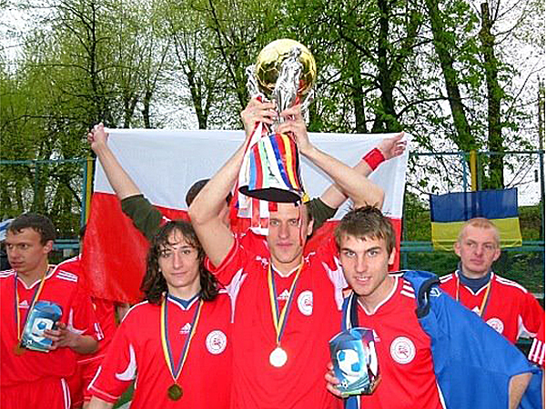 Puchar mniejszości narodowych Chmielnicki Ukraina 2011 rok Wygrany! w finale pokonana drużyna UKRAINA (Fot. FC. Polonia Chmielnicki) 
