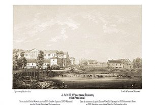 Janów – miejsce urodzenie Stefana Witwickiego, litografia Napoleona Ordy (Fot. Archiwum Kuriera)