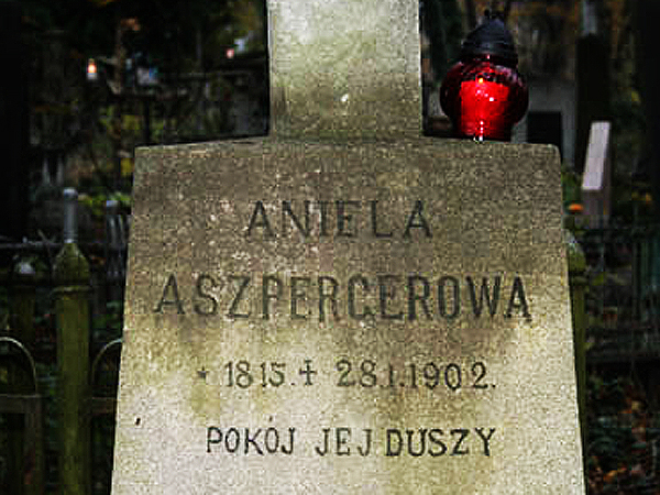 Grób Anieli Aszpergerowej na Cmentarzu Łyczakowskim we Lwowie