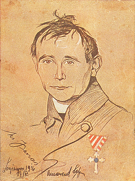 S. płk Józef Panaś na karcie pocztowej (Fot. histmag.org)