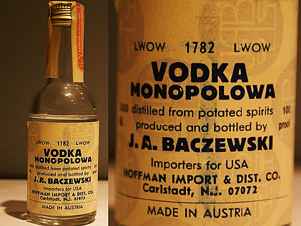 Legendarna polska wódka, produkowana we Lwowie przez rodzinę Baczewskich (Fot.pl.wikipedia.org)