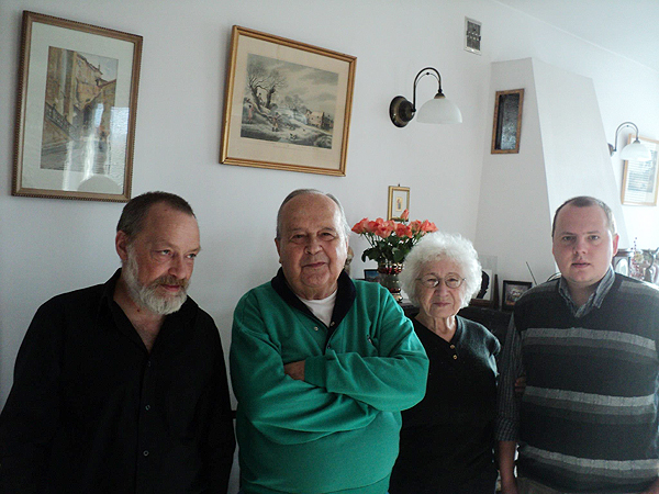 Goście z Drohobycza w domu państwa Boguckich w Warszawie (Fot. Leonid Golberg)
