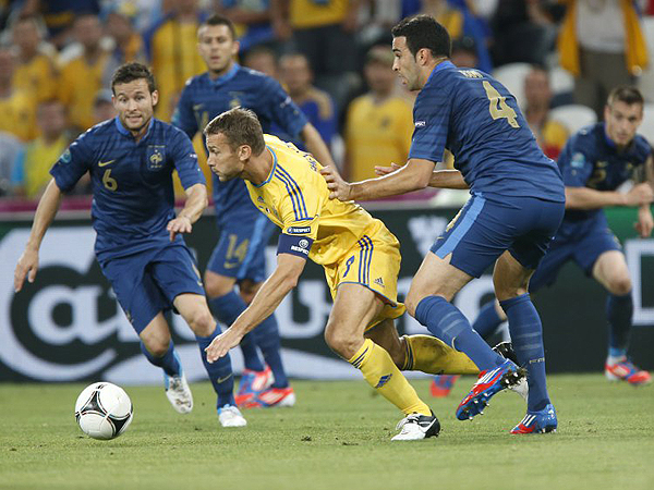 Mecz Ukraina-Francja podczas EURO 2012 (Fot. euro2012.tsn.ua)