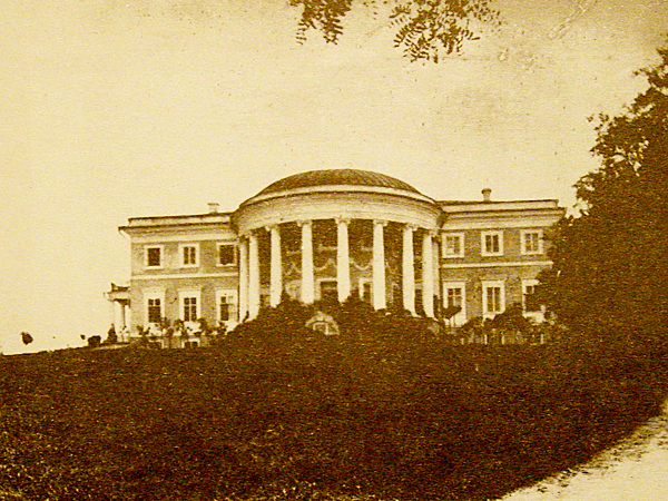 Pałac w Czarnominie 1914 r., widok od północy