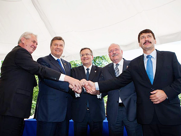 Prezydenci państw Grupy Wyszehradzkiej spotkali się z prezydentem Ukrainy