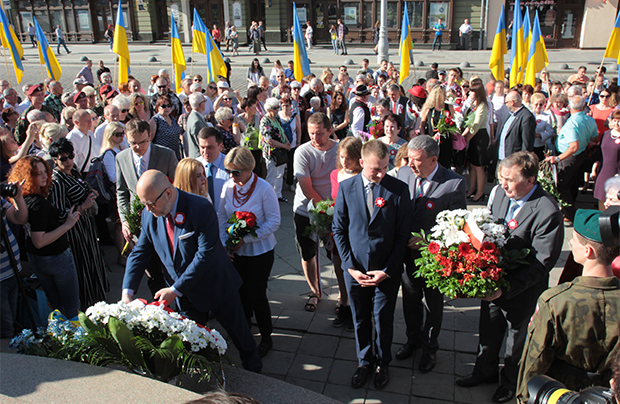 Obchody 3 Maja we Lwowie i w Iwano-Frankiwsku (Stanisławowie)