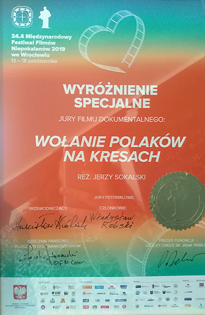 Film „Wołania Polaków na Kresach” zdobywa prestiżowe nagrody międzynarodowe