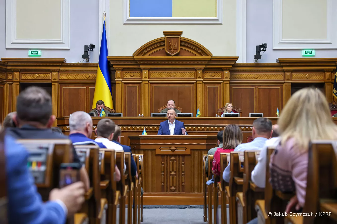 Andrzej Duda przed Radą Najwyższą Ukrainy