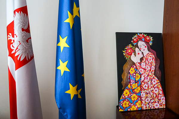 Lwowska malarka dziękuje Polsce za pomoc Ukrainie