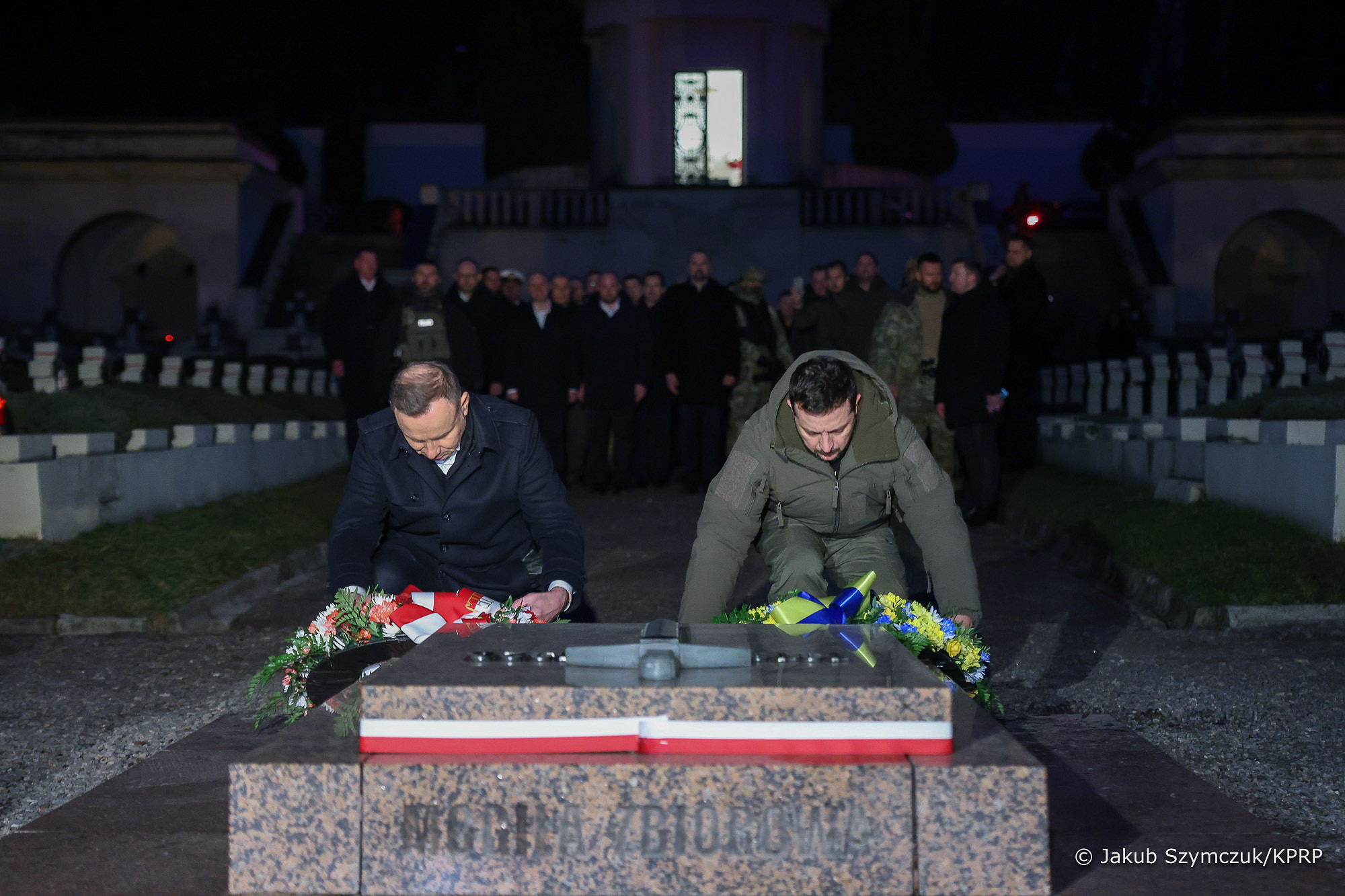 Prezydenci Polski i Ukrainy na Cmentarzu Orląt Lwowskich