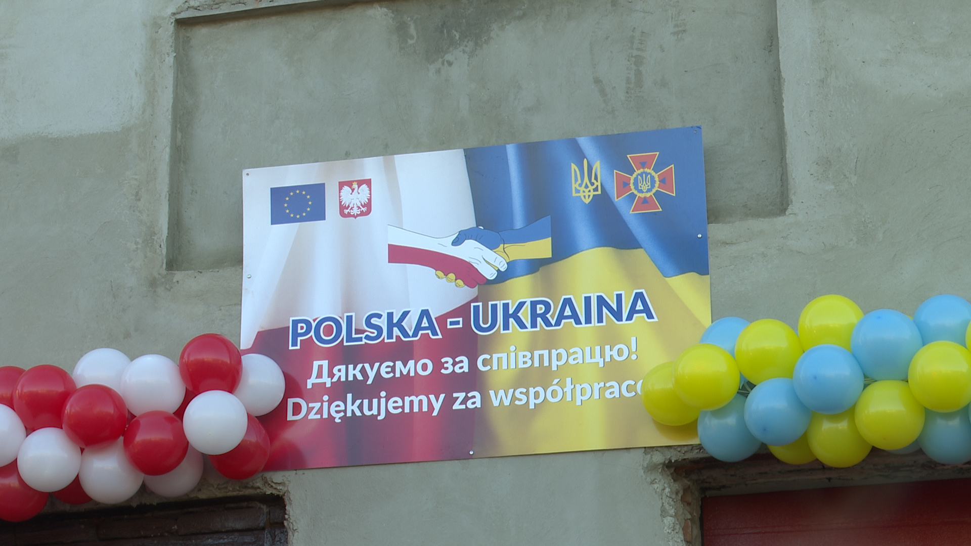 Polska pomoc dla remizy strażackiej w Dobromilu