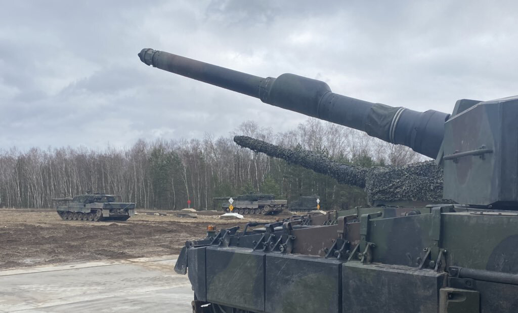 Szkolenia ukraińskich żołnierzy na czołgach Leopard w Polsce