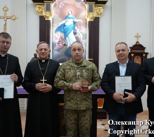 Wolontariusze archidiecezji lwowskiej odznaczeni przez Ministerstwo Obrony Ukrainy