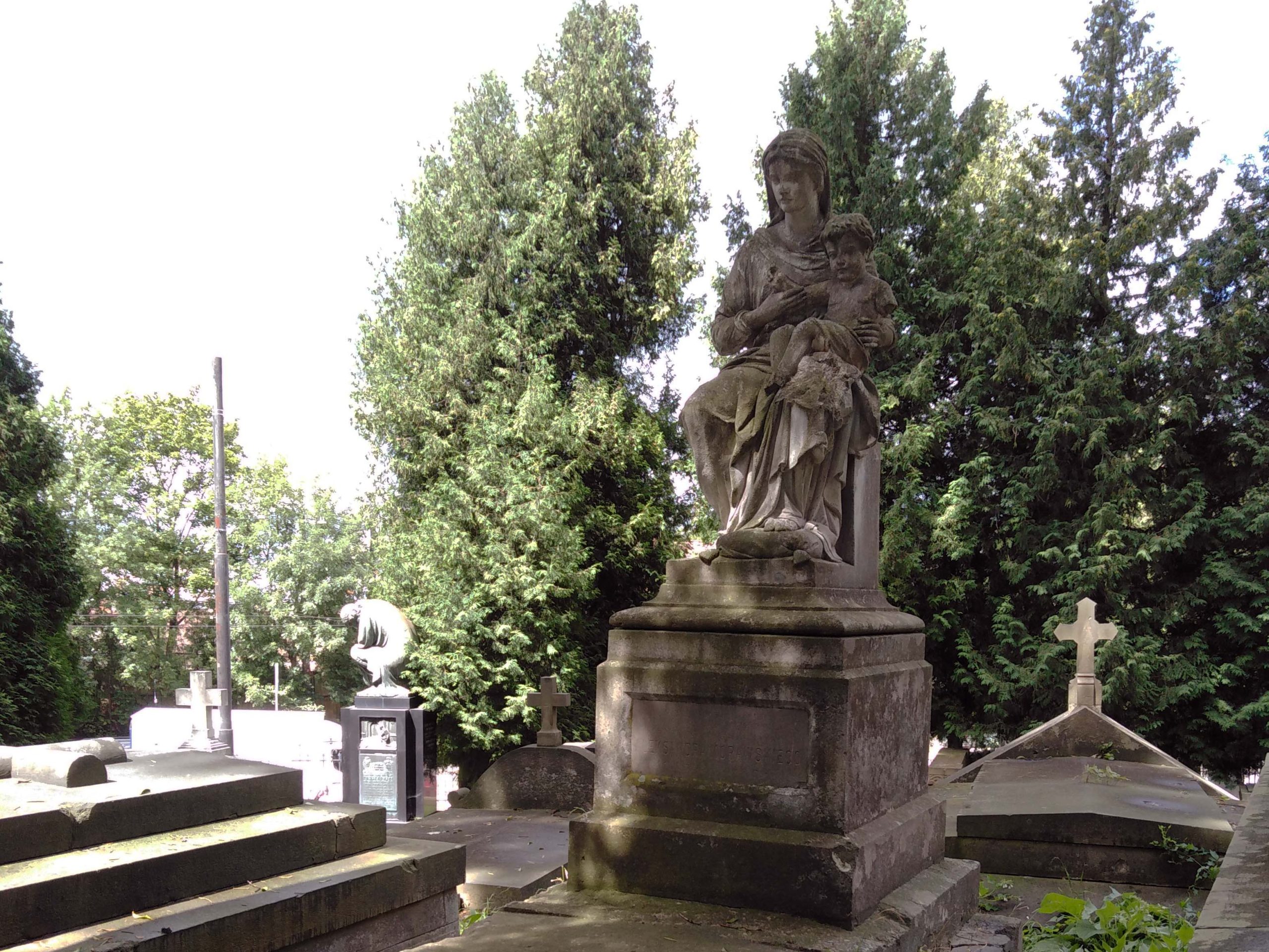 Grobowiec Aleksandra Nałęcz Morawskiego rodzonego brata m. Marii od Krzyża (Ludwiki Morawskiej) na Cmentarzu Łyczakowskim