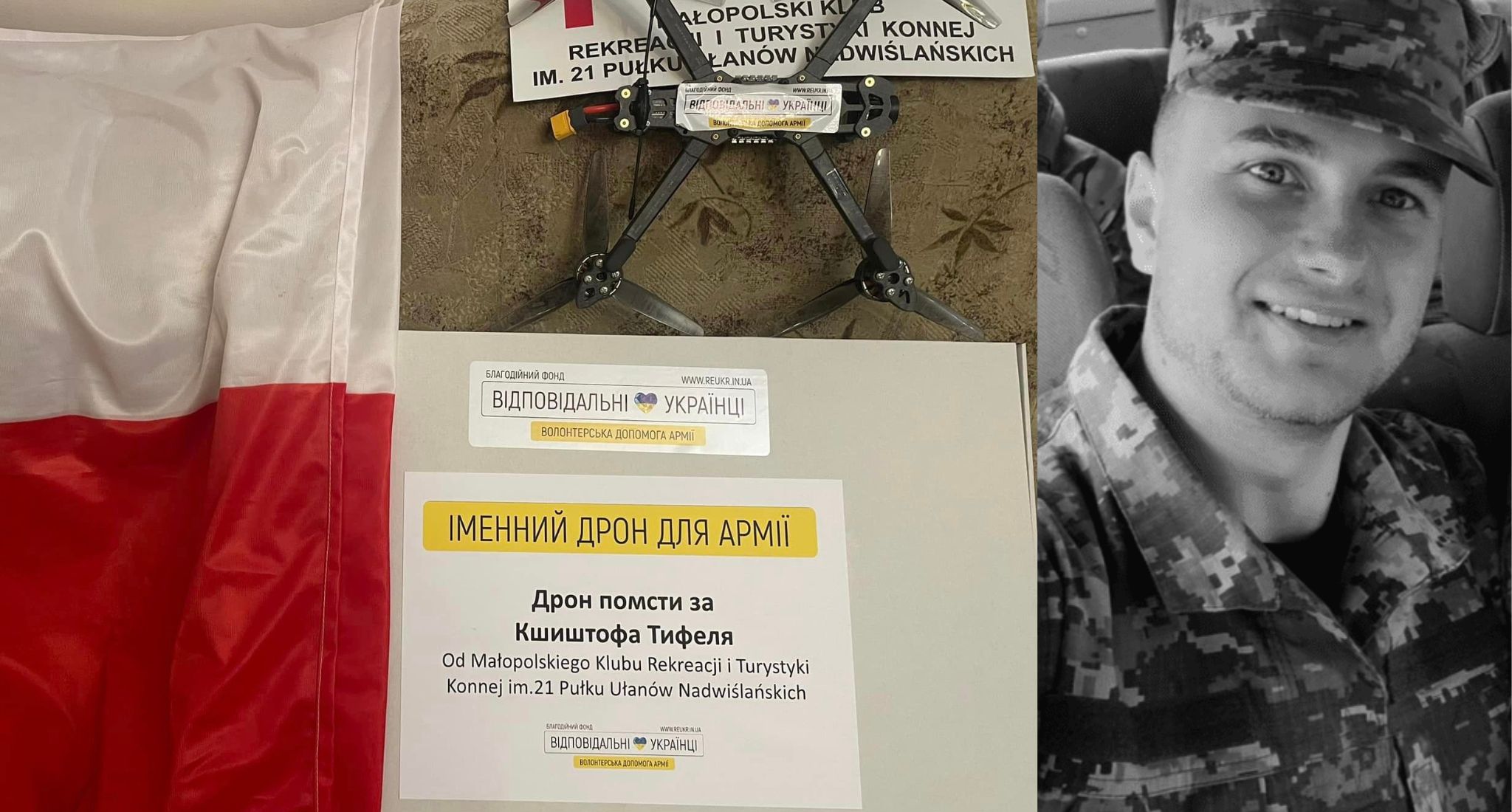 Flota dronów Krzyszofa Tyfla – Polaka, który oddał życie za Ukrainę