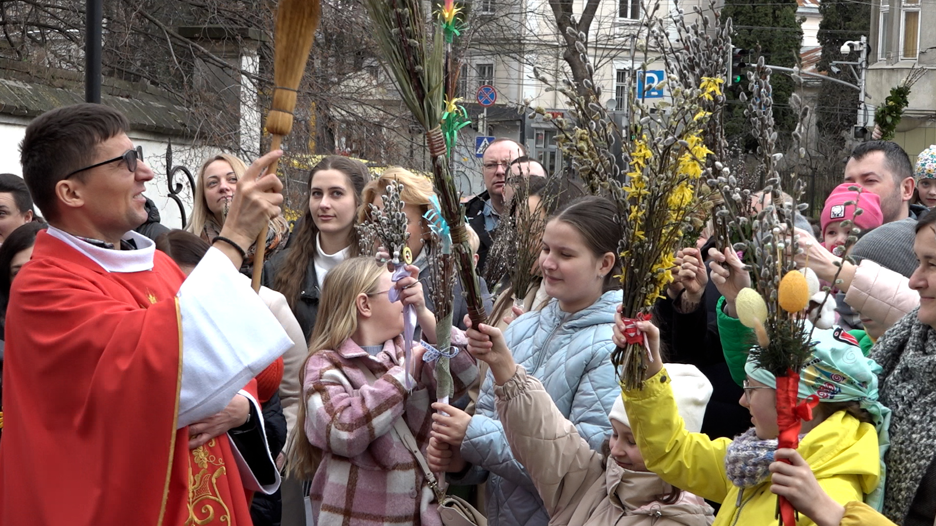 Niedziela Palmowa w kościele św. Antoniego we Lwowie