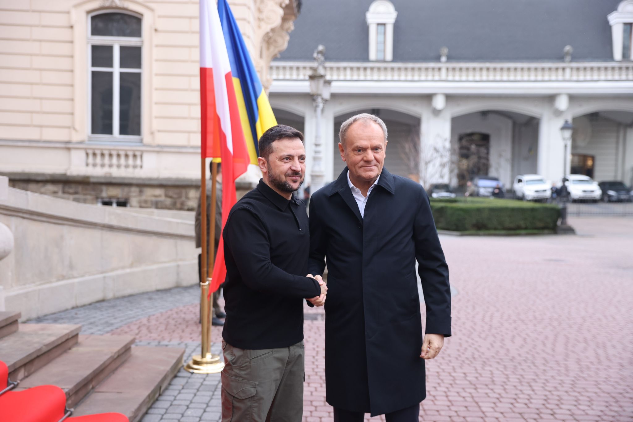 Premier RP Donald Tusk z wizytą we Lwowie