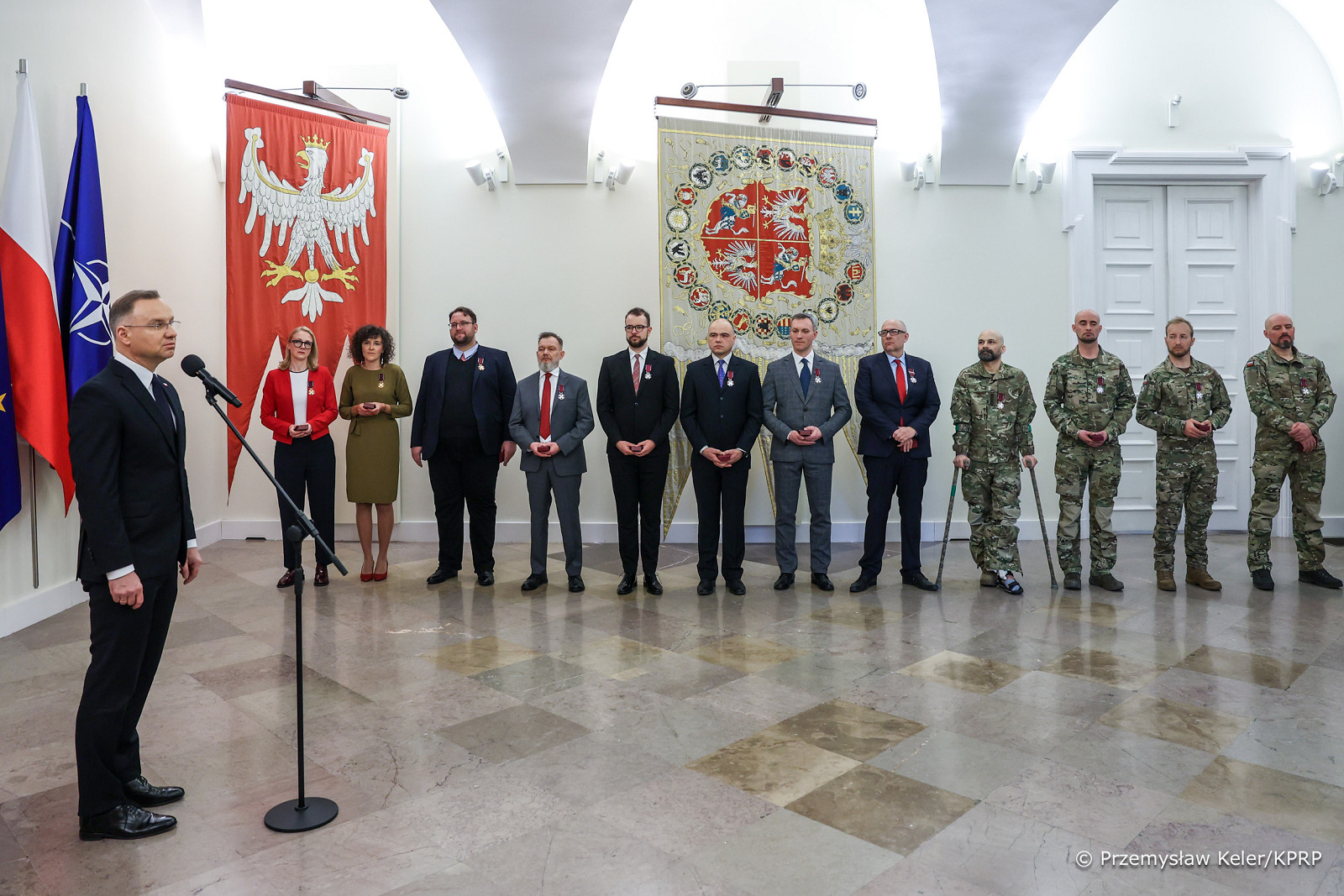 Uhonorowanie osób zaangażowanych w pomoc ludności podczas wojny w Ukrainie