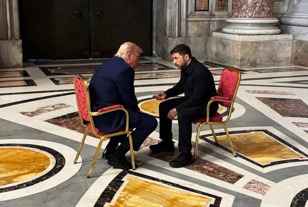 Spotkanie Zełenskiego i Trumpa w Watykanie