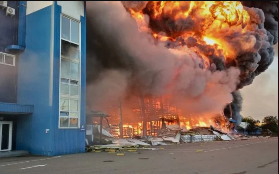 Zmasowany atak na Kijów