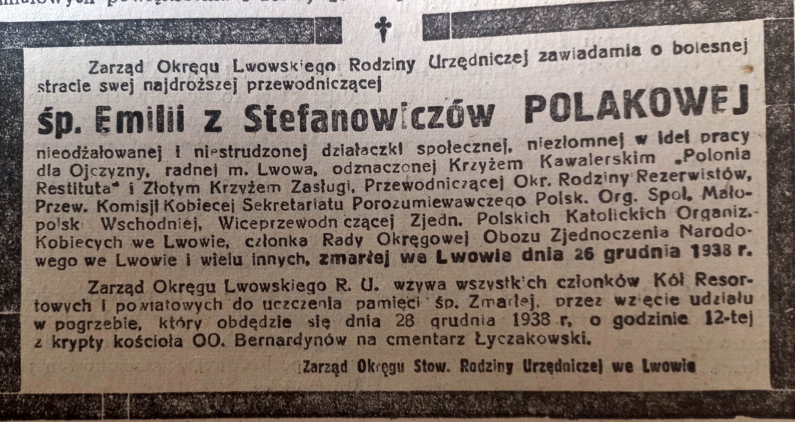 Emilia z Stefanowiczów Polakowa – zasłużona działaczka społeczna