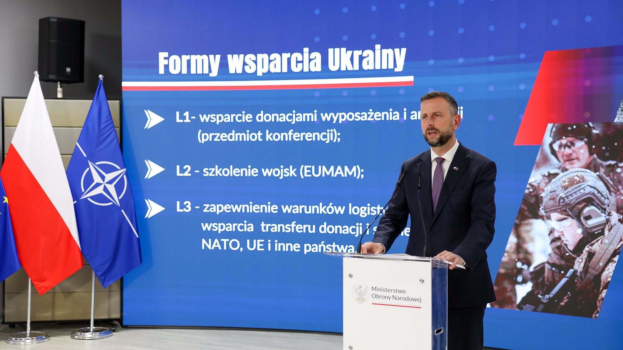 Szef MON: Polska przekazała Ukrainie pomoc wartą 16,45 mld zł